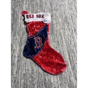 BOSTON RED SOX "red sox logo(SEE PICTURE)" 17 INCH CHRISTMAS STOCKING